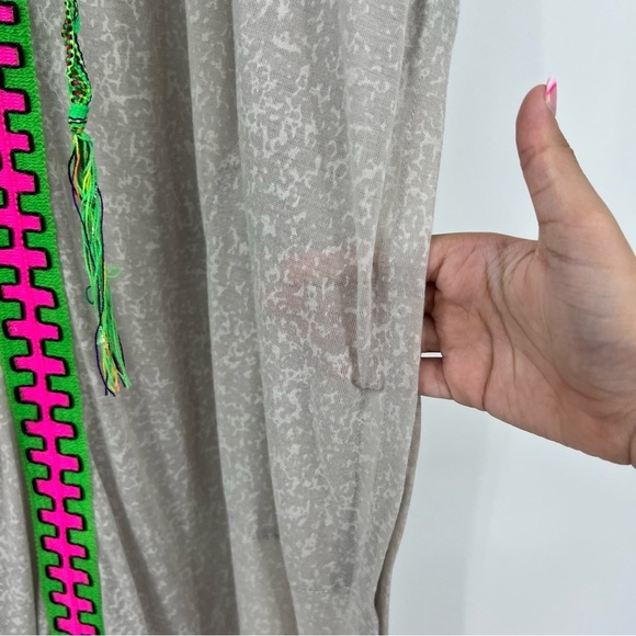 Pitusa Peru Caftan Maxi Cover Up Dress Beach Vacay Pool Cruise Standard Size - Picture 5 of 6